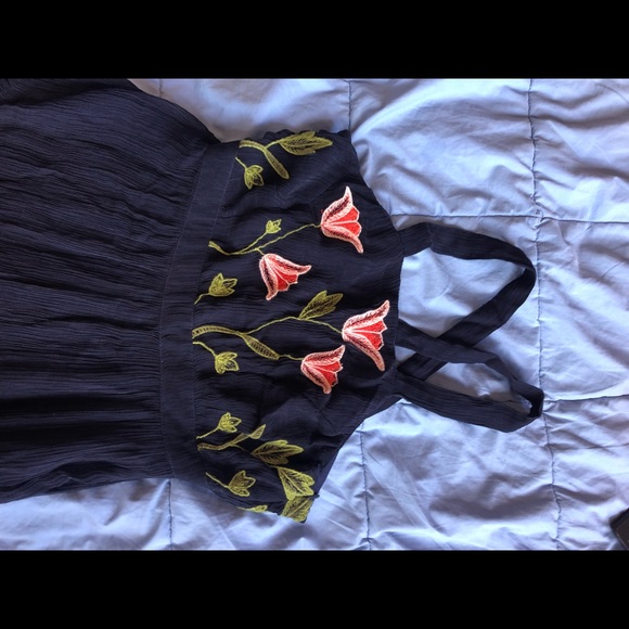 Anthropologie Floral Navy Dress by Floreat - Picture 6 of 8